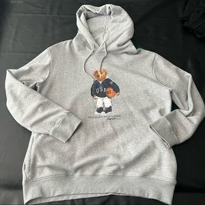 POLO RALPH LAUREN BEAR BBALL HOODIE SZ XL